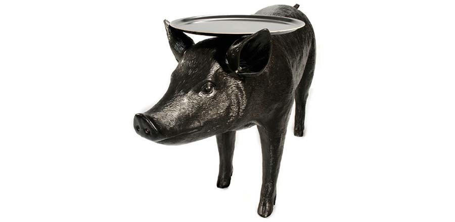 [MK官网 - 灯饰|台灯|MK(中国)一站式服务官网|设计师家具|荷兰 Moooi Pig Table 黑豬邊桌]
